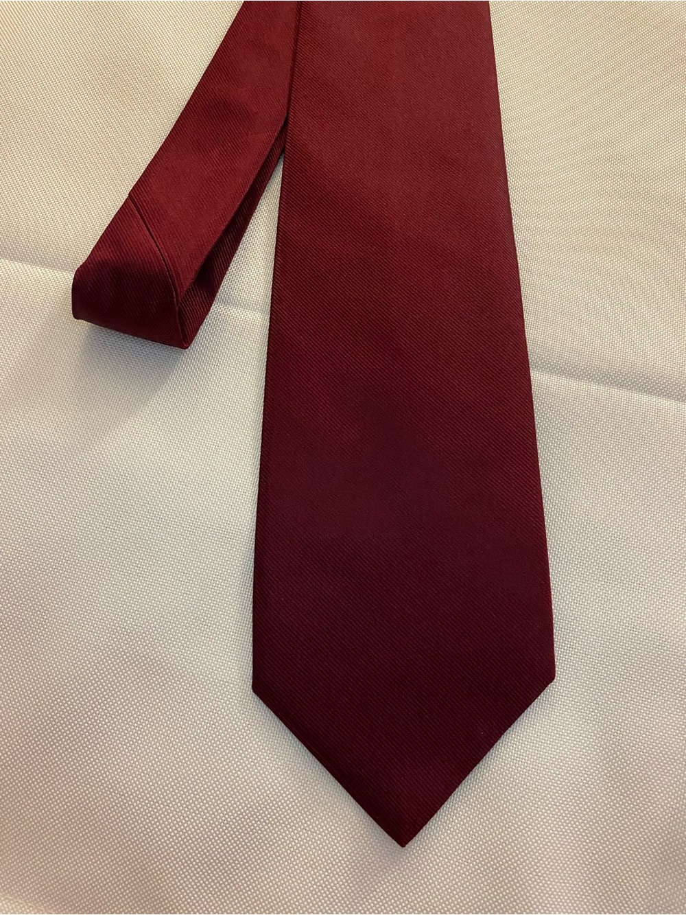 Brooks Brothers Deep Burgundy Solid Silk Tie